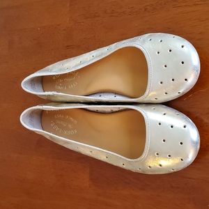 KORK-EASE Metallic Nessa Perforated Leather Flats